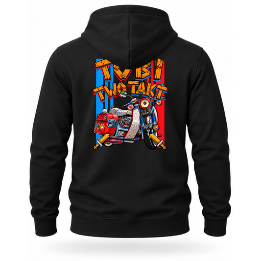 Hoodie Softstyle®. Tobi Two Takt / Beidseitig.