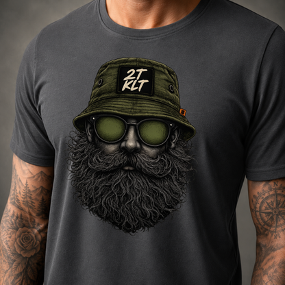T-Shirt. Zweitakt Nomaden – Der Angler.