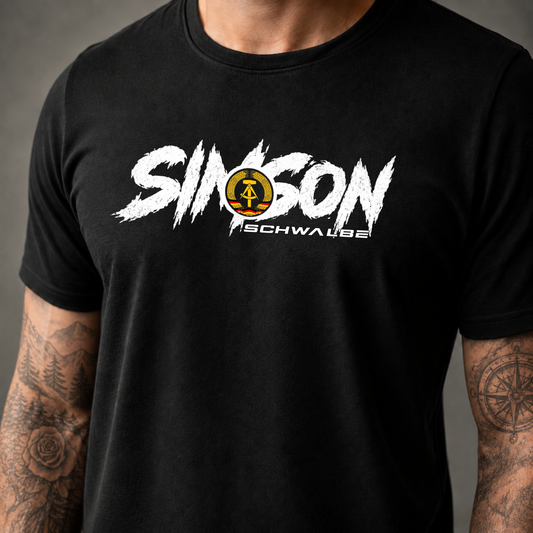 T-Shirt. Simson Schwalbe DDR.