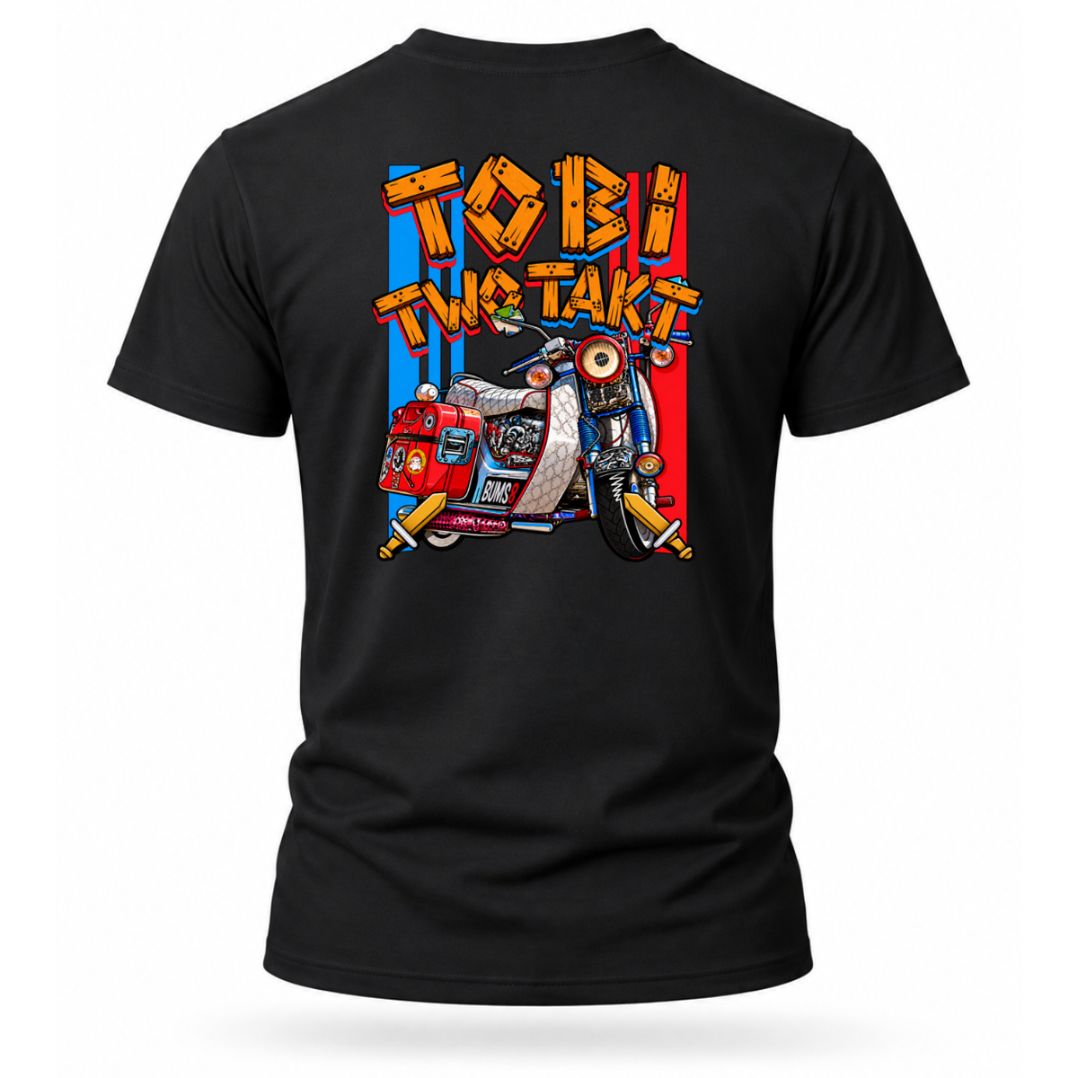 T-Shirt. Tobi Two Takt / Beidseitig.