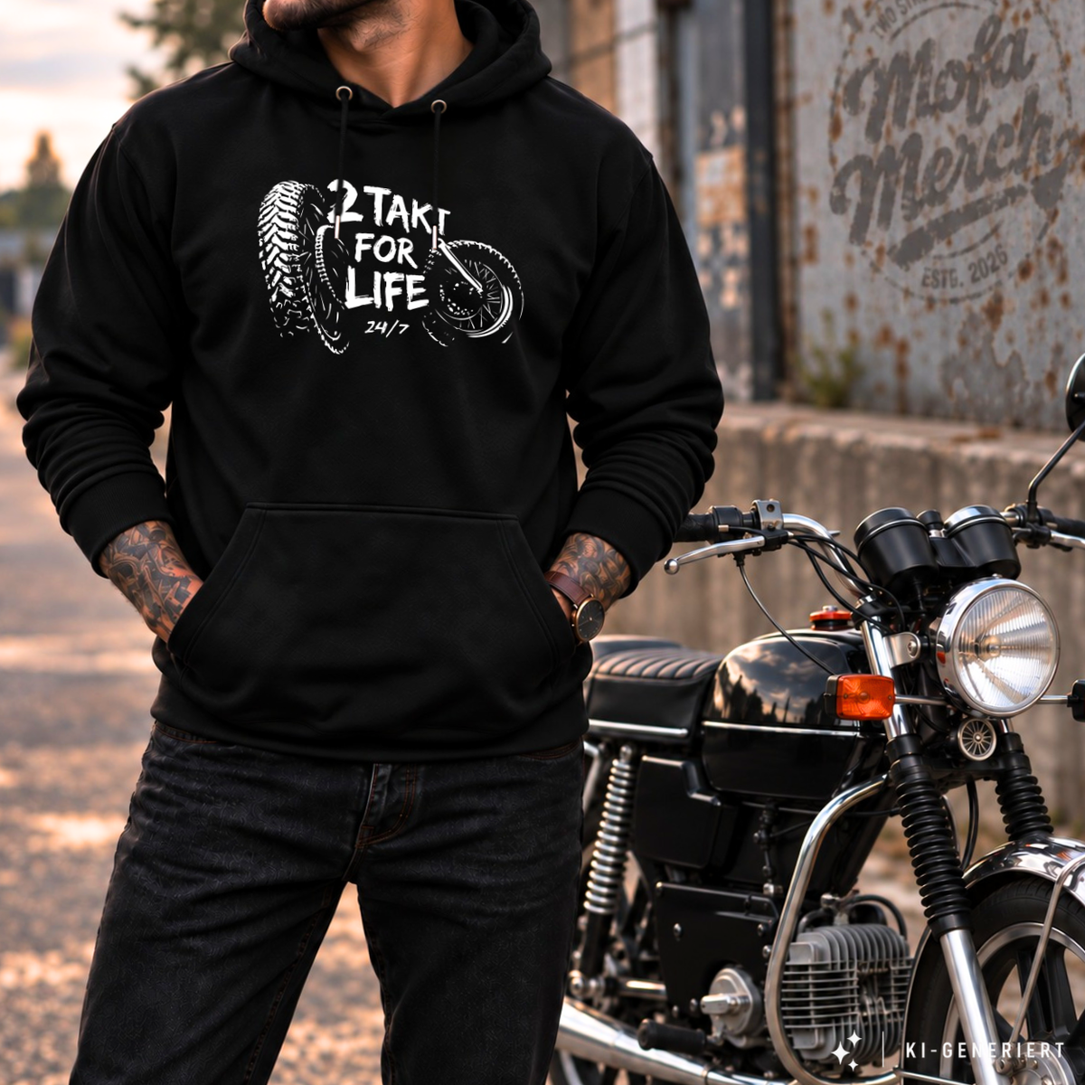 Hoodie Softstyle®. 2 Takt for Life.