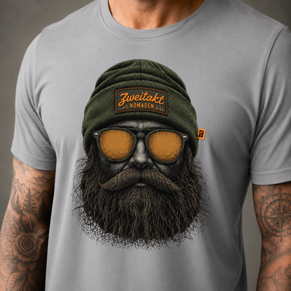 T-Shirt. Zweitakt Nomaden – Der Jäger.