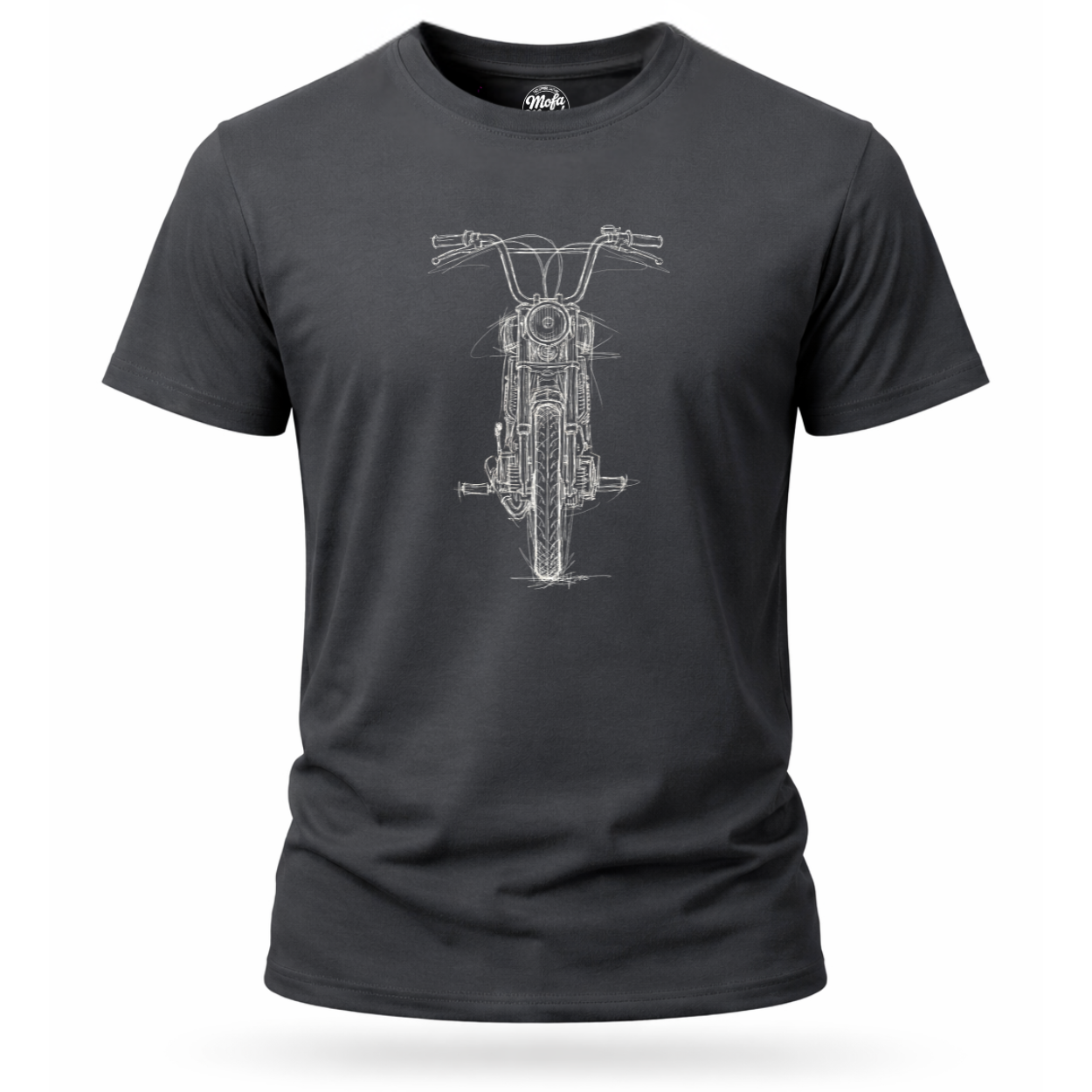 T-Shirt. Frontskizze Puch.