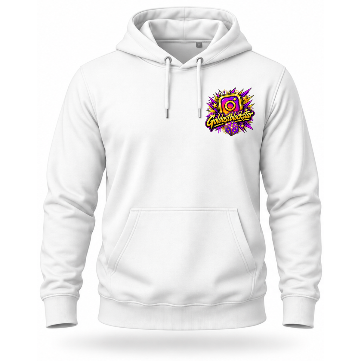Hoodie Softstyle®. Goldostblockstar / Beidseitig.