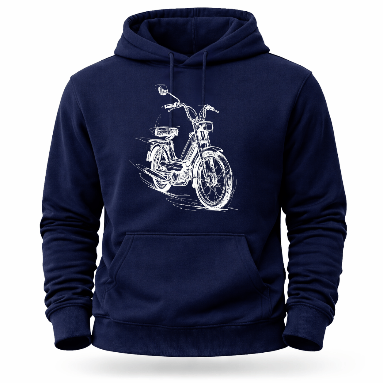 Hoodie Softstyle®. Classic Moped Line.