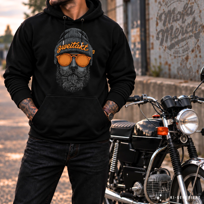 Hoodie Softstyle®. Zweitakt Nomaden – Der Vagabund.