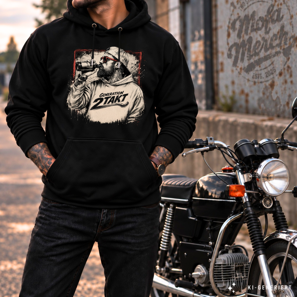Hoodie Softstyle®. Generation Zweitakt - Daydrinking.