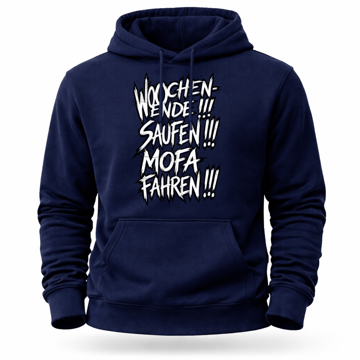 Hoodie Softstyle®. Wochenende. Saufen. Mofa fahren.