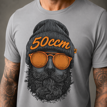 T-Shirt. Zweitakt Nomaden – Der Vagabund 50ccm.