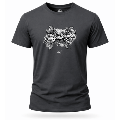 T-Shirt. Schuppenschrauber 50ccm.
