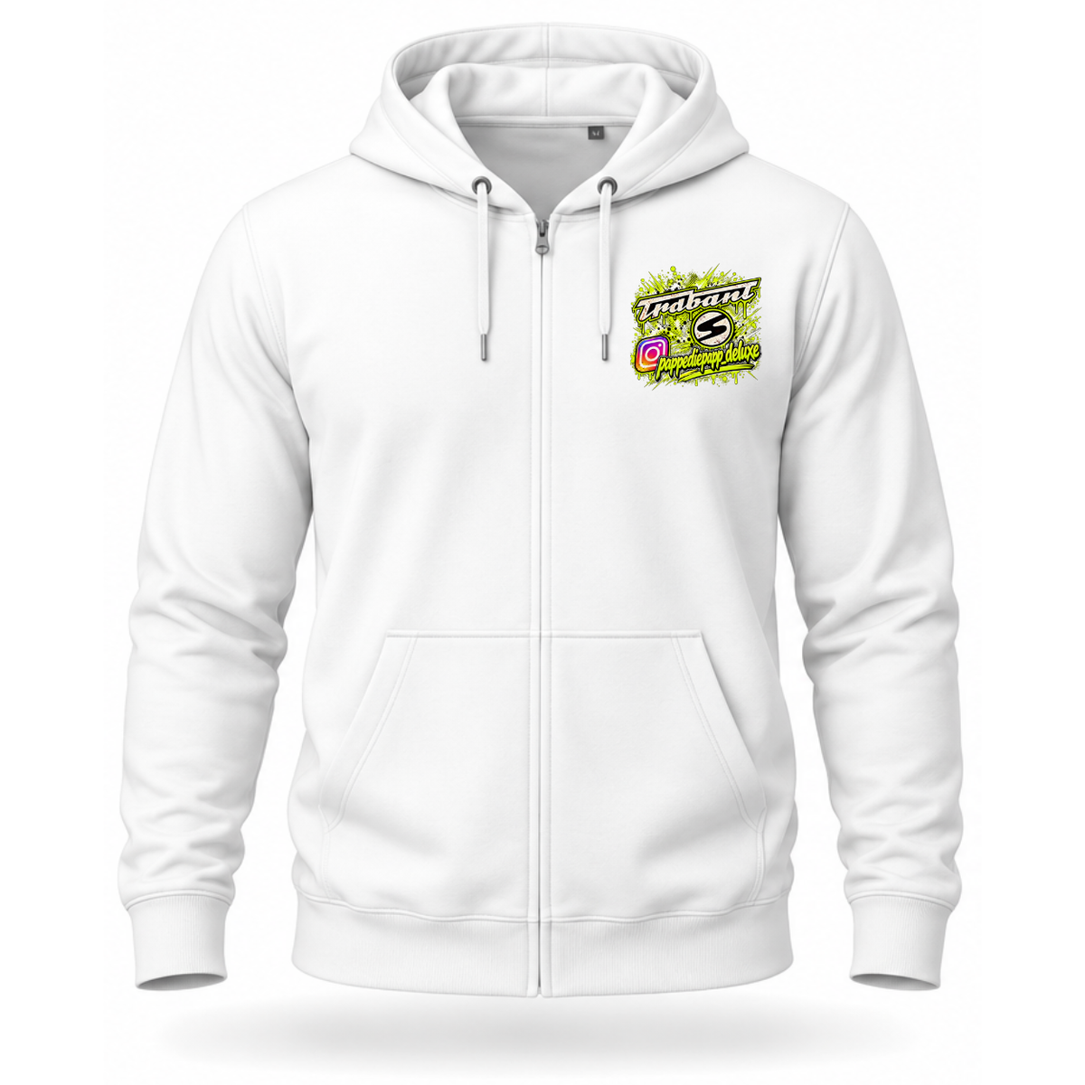 Zip Hoodie Softstyle®. Pappediepapp / Beidseitig.
