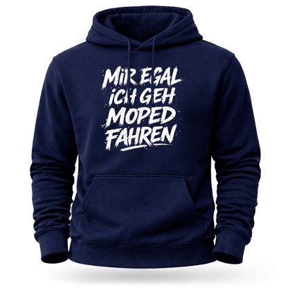 Hoodie Softstyle®. Mir egal, ich geh Moped fahren.