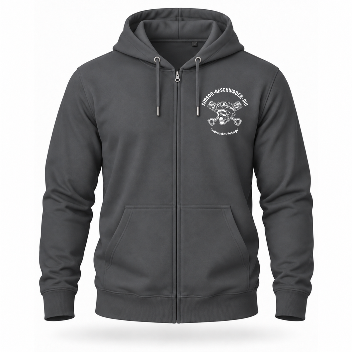 Zip Hoodie Softstyle®. Simson Geschwader MV / Beidseitig.
