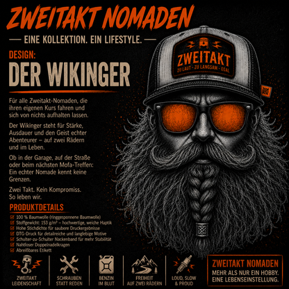 T-Shirt. Zweitakt Nomaden – Der Wikinger.