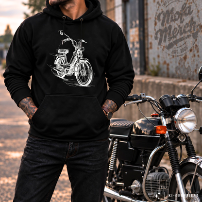 Hoodie Softstyle®. Classic Moped Line.