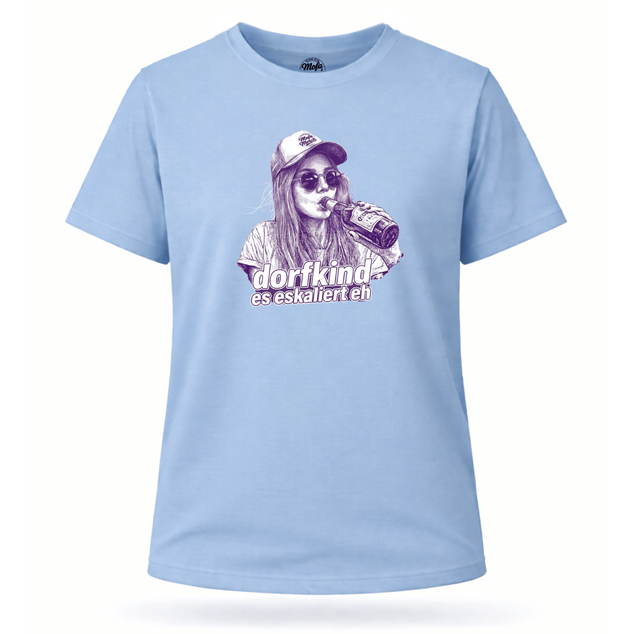 Mädels T-Shirt. Dorfkind – es eskalierte eh.