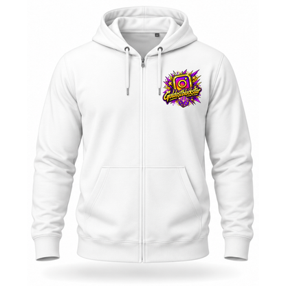 Zip Hoodie Softstyle®. Goldostblockstar / Beidseitig