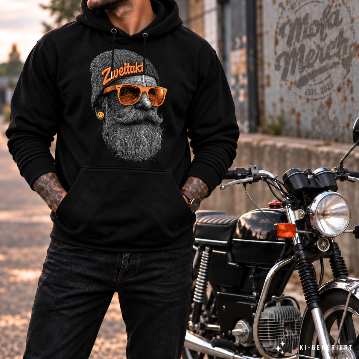 Hoodie Softstyle®. Zweitakt Schrauber.