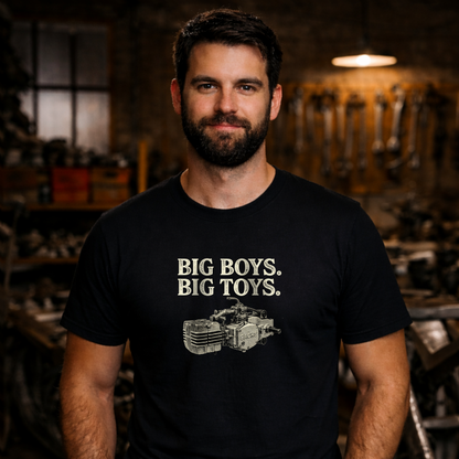 T-Shirt. Big Boys Big Toys.