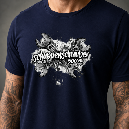 T-Shirt. Schuppenschrauber 50ccm.