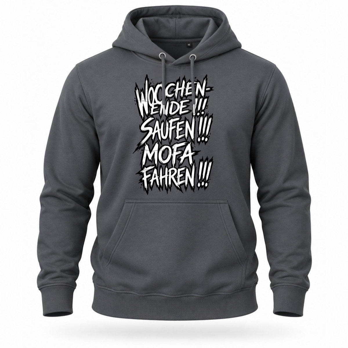 Hoodie Softstyle®. Wochenende. Saufen. Mofa fahren.
