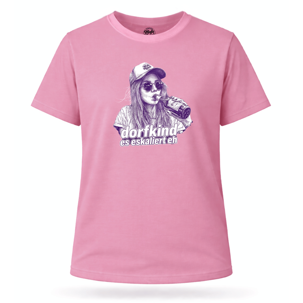 Mädels T-Shirt. Dorfkind – es eskalierte eh.