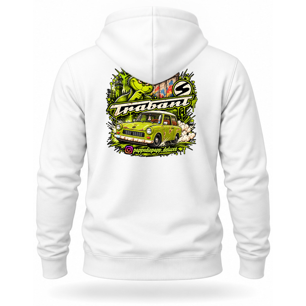 Zip Hoodie Softstyle®. Pappediepapp / Beidseitig.