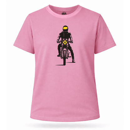 Mädels T-Shirt. Fokus auf die Straße.
