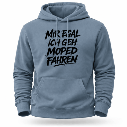 Hoodie Softstyle®. Mir egal, ich geh Moped fahren.