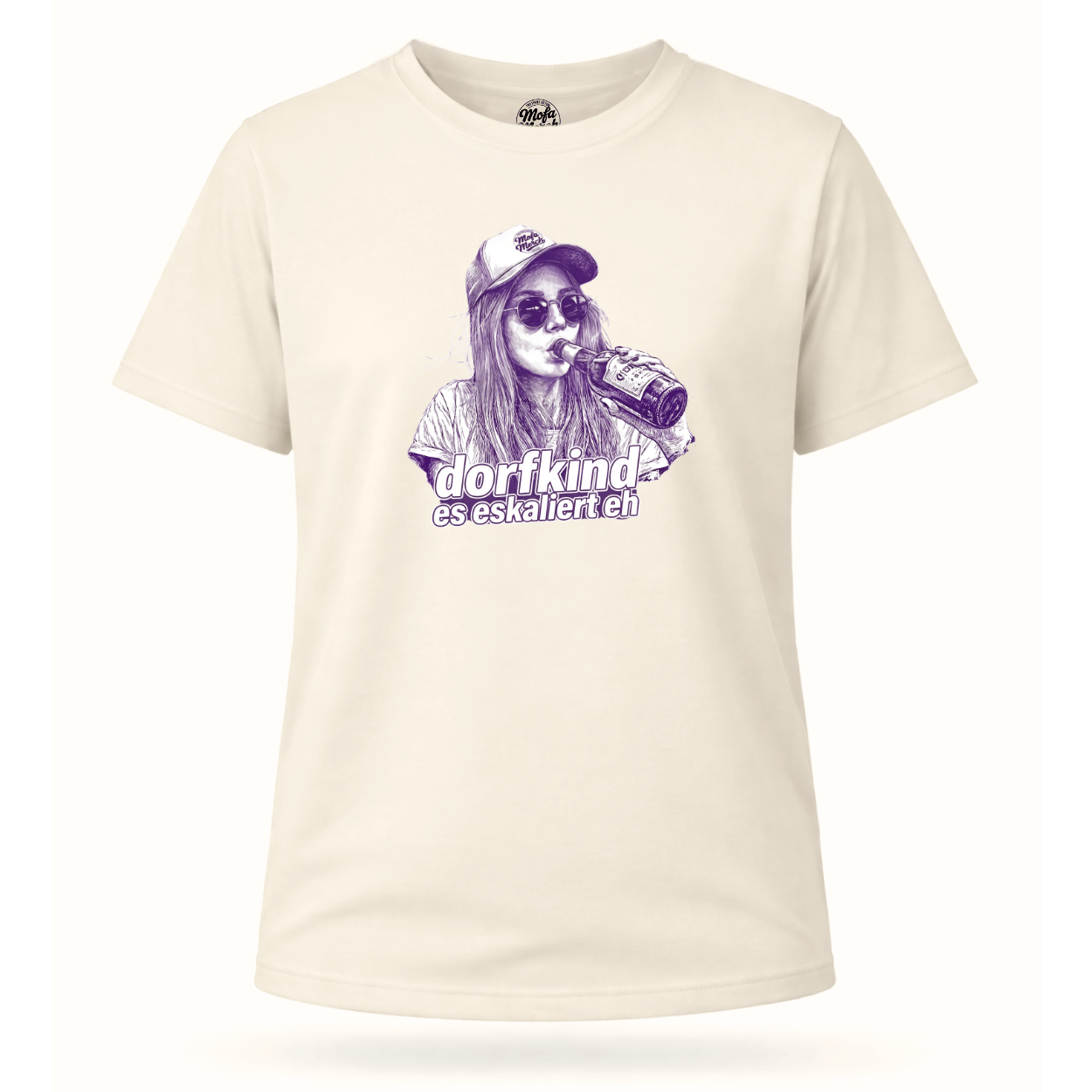 Mädels T-Shirt. Dorfkind – es eskalierte eh.