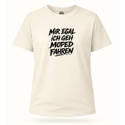 Mädels T-Shirt. Mir egal.