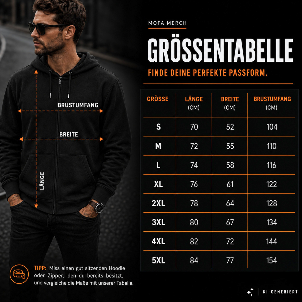 Zip Hoodie Softstyle®. FreshHomeMade1 / Beidseitig.