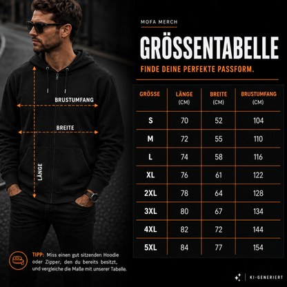 Zip Hoodie Softstyle®. FreshHomeMade1 / Beidseitig.