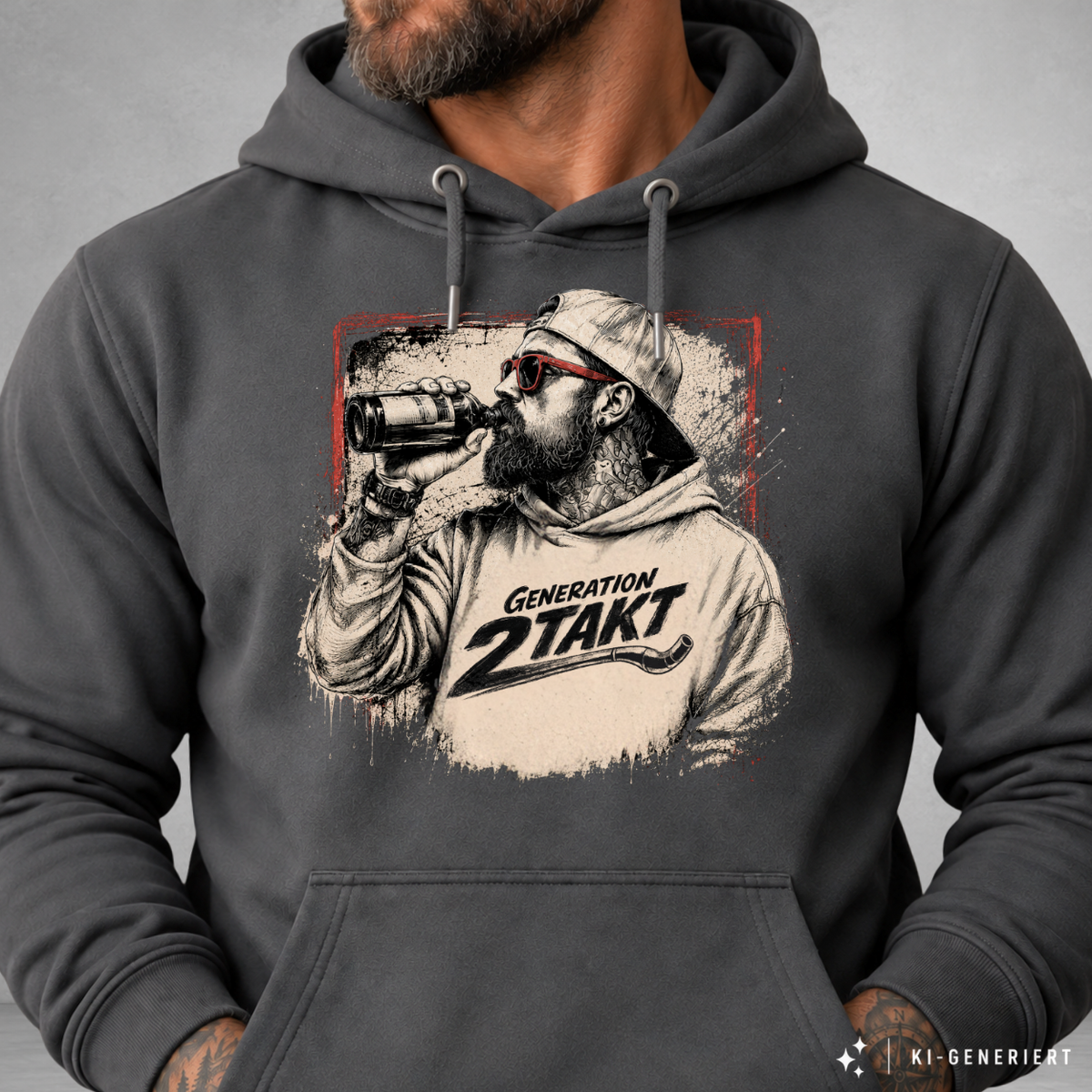 Hoodie Softstyle®. Generation Zweitakt - Daydrinking.