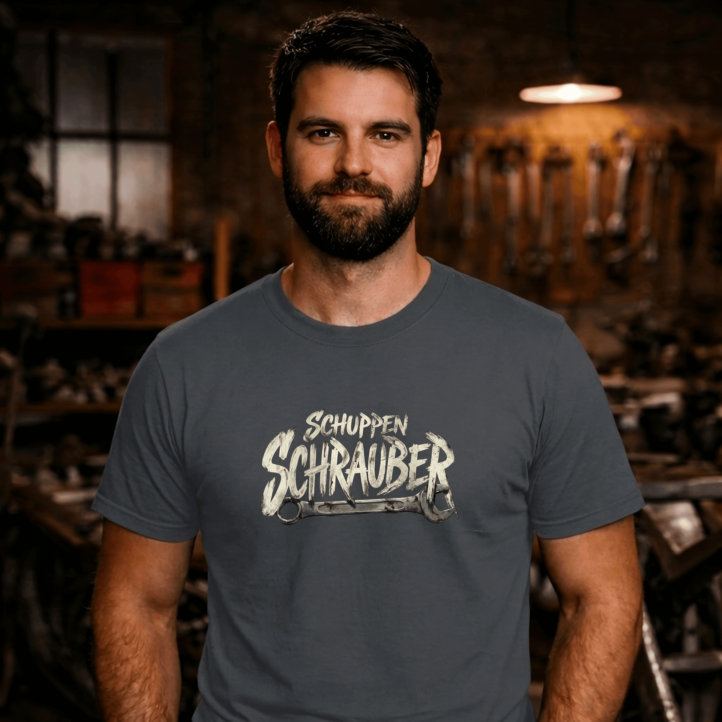 T-Shirt. Schuppen Schrauber.