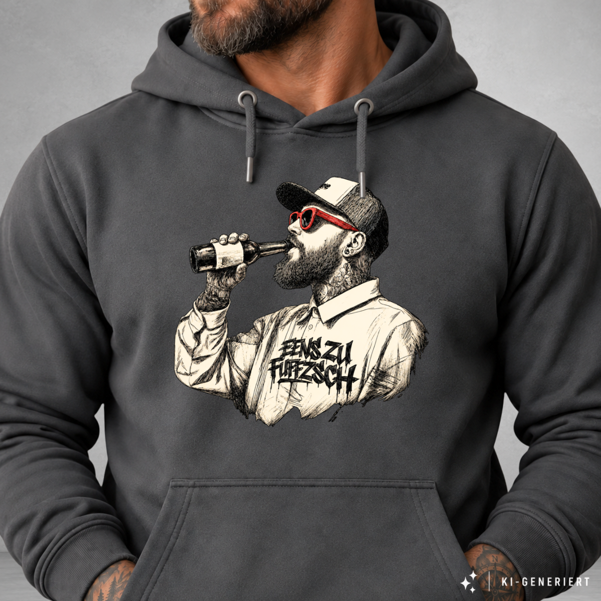 Hoodie Softstyle®. Benzin im Blut.