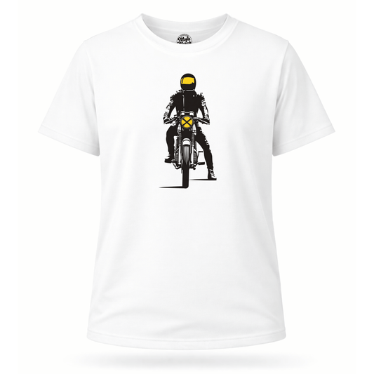 Mädels T-Shirt. Fokus auf die Straße.