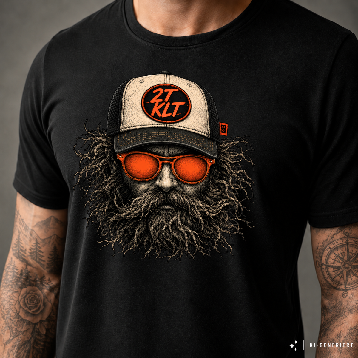 T-Shirt. Zweitakt Nomaden – Der Trucker.