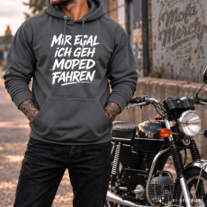Hoodie Softstyle®. Mir egal, ich geh Moped fahren.
