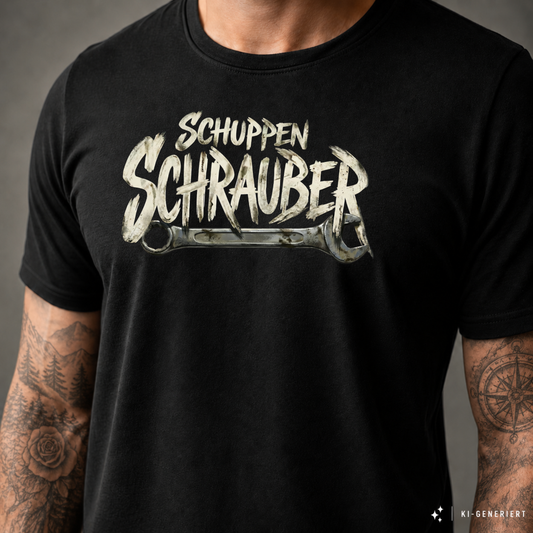 T-Shirt. Schuppen Schrauber.