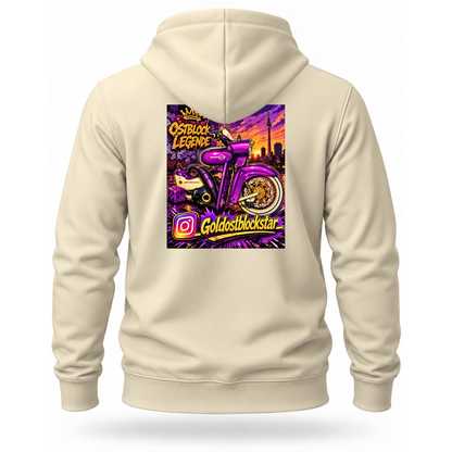 Hoodie Softstyle®. Goldostblockstar / Beidseitig.