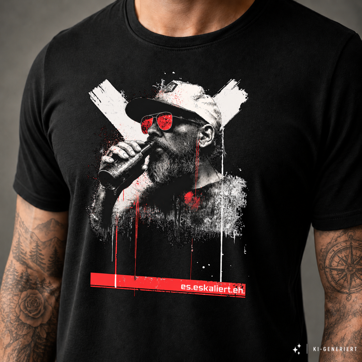 T-Shirt. Generation Zweitakt - Feierabendbier.