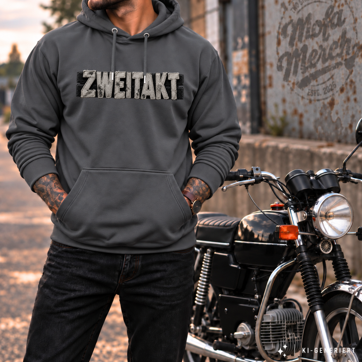 Hoodie Softstyle®. Zweitakt Patch.