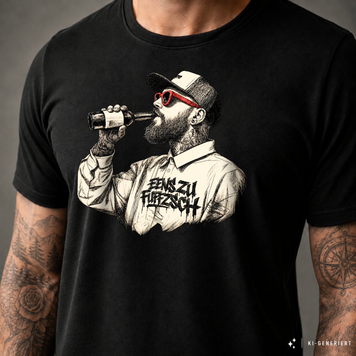 T-Shirt. Benzin im Blut.