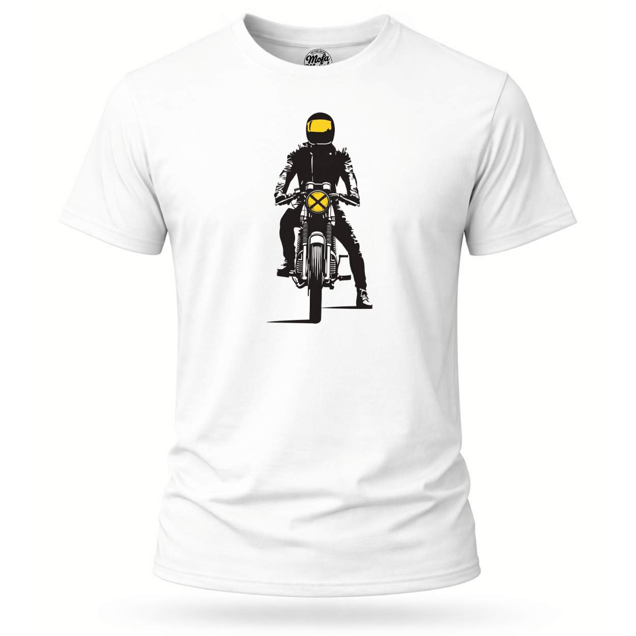 T-Shirt. Fokus auf die Straße.
