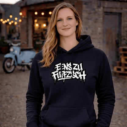 Mädels Hoodie Softstyle®. Eens zu fuffzsch.