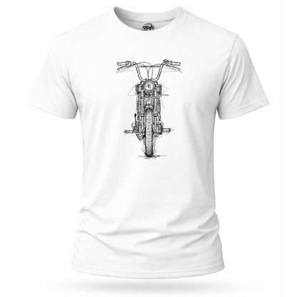 T-Shirt. Frontskizze Puch.