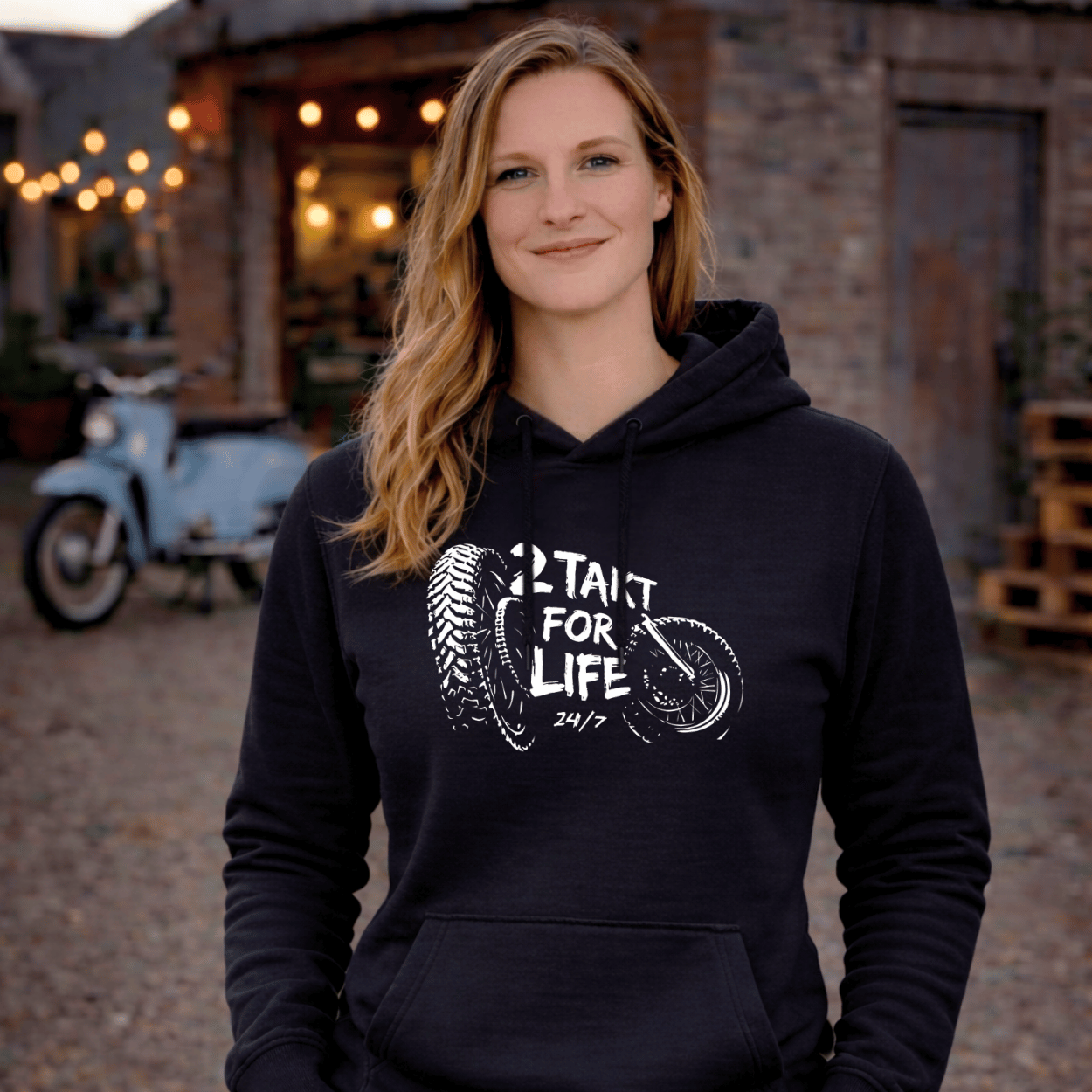 Mädels Hoodie Softstyle®. 2 Takt for Life.