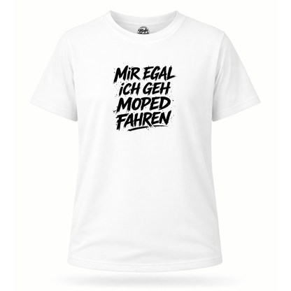 Mädels T-Shirt. Mir egal.