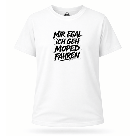 Mädels T-Shirt. Mir egal.